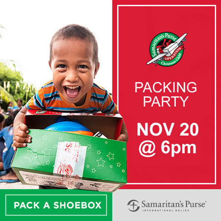 Shoebox Packing Party – Cranbrook Alliance Church